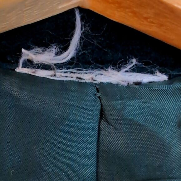 Together Cotton Velvet Military Blazer With Teal Trimming Size Golden Buttons - Picture 6 of 16